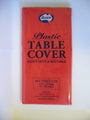 Table Cover Plastic Alpen 137X274Cm Red