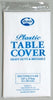 Table Cover Plastic Alpen 137X274 White