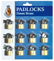 Padlocks Brass 25Mm