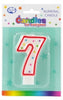 Candles Alpen Numerals No.7