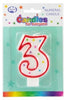 Candles Alpen Numerals No.3