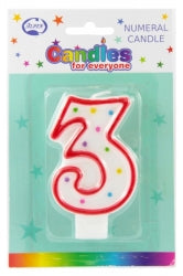 Candles Alpen Numerals No.3