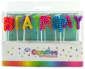 Candle Alpen Happy Birthday Bright Polkadots