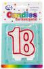 Candles Alpen Celebration N0.18 White/Red