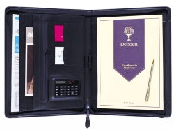 Compendium Debden A4 Zipper Executive Portfolio Black