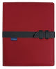 Portfolio Collins A4 With Strap Closure Charcoal/Red