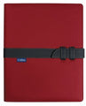 Portfolio Collins A4 With Strap Closure Charcoal/Red