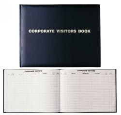 Visitors Book Debden 300X200 Corporate 192P Black