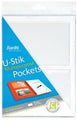 Pocket Multi Purpose U-Stik 2 Pockets 105X155Mm L/Side Open 6'S
