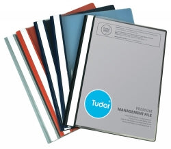 File Management A4 Tudor Clear Front Black