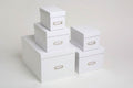 Box Nesting Marbig Simple Storage Multi Use Set Of 5 White