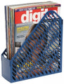 Magazine Rack Marbig Blue Pk2