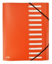 File Organiser Bantex On The Go A4 Expandable Orange