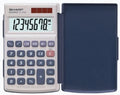 Calculator Sharp El376Sb 8 Dgt Solar Lg Display