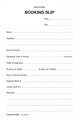 Booking In Slip Pad Zions