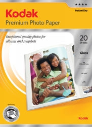 Paper Photo Kodak A4 Premium Gloss I/J 250Gsm (Pk20)