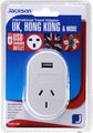 Travel Adaptor Outbound Tourist+Usb Suits Hong Kong, Uk & More