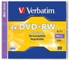 Dvd+Rw Verbatim 120Min 1X-4X 4.7Gb Blue Metal