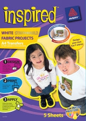 Fabric Inspired Stretchable T-Shirt White A4 Pk5