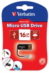 Usb Drive Verbatim Micro Store'N'Go 16Gb