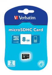 Memory Card Verbatim Micro Sdhc 8Gb