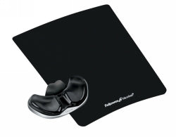 Mouse Pad Fellowes Gliding Palm Support Gel Clear Black