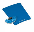Gliding Palm Support Fellowes  With Mouse Pad - Gel Clear Blue