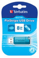 USB Drive Verbatim Store'N'Go Pinstripe 8GB Blue