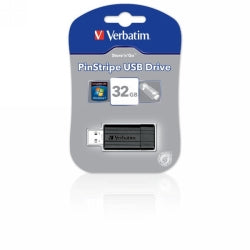 Computer USB Drive Store 'N' Go Pinstripe 32Gb Black