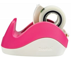 Tape Dispenser Scotch C29 Pink W/- Magic Tape