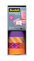 Tape Washi Scotch Expressions Stripes, Dots & Sunset Pk4