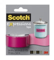 Tape Decorative Scotch Expressions 19Mm X 7.62M  Pink