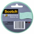 Tape Masking Scotch Expressions 24Mmx18.2M 3437-P1 Mint Mosaic