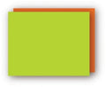 Foam Board Geographics 50X75Cm  Fluoro Green/ Orange