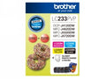 Ink Jet Cartridge Brother Lc233 Photo Value Pk 4X Cart Plus Paper