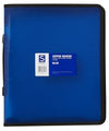Binder Sovereign A4 2R Zipper W/Handle Blue
