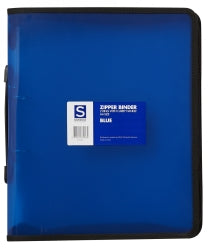 Binder Sovereign A4 2R Zipper W/Handle Blue