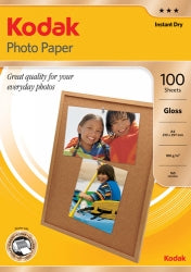Paper Photo Kodak A4 Gloss I/J 180Gsm Pk100
