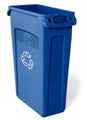 Bin Slim Jim Rubbermaid With Venting Channels Blue