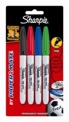 Marker Sharpie Fine 4 Col Pack H/Sell