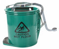 Mop Bucket Cleanlink 16L Heavy Duty Metal Wringer Green