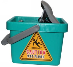 Mop Bucket Cleanlink 9L Plastic Wringer Green