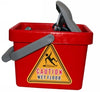 Mop Bucket Cleanlink 9L Plastic Wringer Red