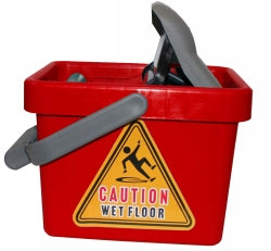 Mop Bucket Cleanlink 9L Plastic Wringer Red
