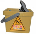 Mop Bucket Cleanlink 9L Plastic Wringer Yellow