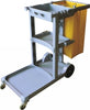 Trolley Cleanlink 113.5X51X98Cm Janitors 3 Tier Grey