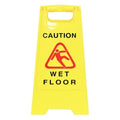 Cleanlink Safety Sign 32x31x65cm Wet Floor Yellow