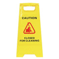 Safety Sign Cleanlink 32X31X65Cm Closed For Cleaning Yellow