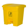 Rubbish Bin Cleanlink 30L With Pedal Lid Yellow