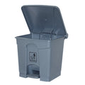 Rubbish Bin Cleanlink 68L With Pedal Lid Grey